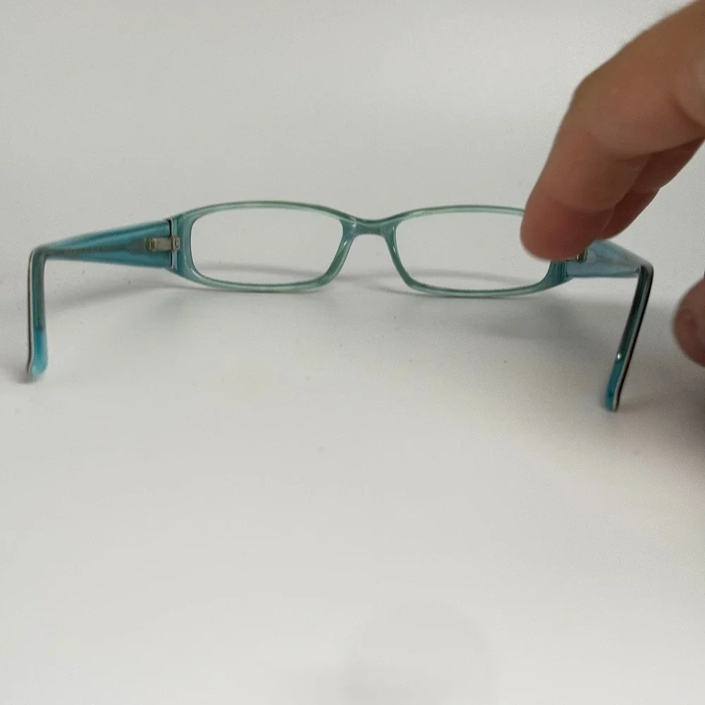 Hello Kitty HK 218-1 Eyeglasses Tortoise Teal Rectangular Frames 48-15-125